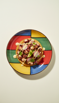 Crispy octopus tostada with avocado crema